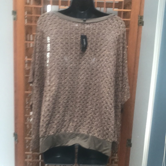 Shear netting sweater bronze and gold. - Picture 3 of 4